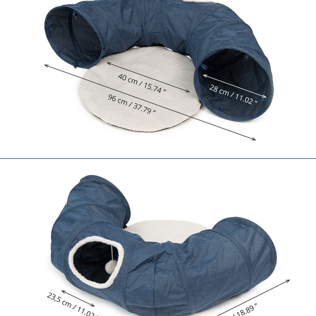 Catit Vesper Túnel con Cama Azul 68x97x28cm