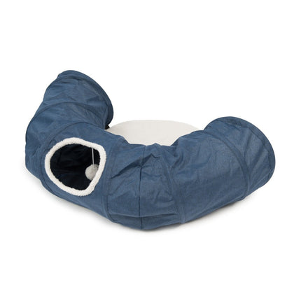 Catit Vesper Túnel con Cama Azul 68x97x28cm