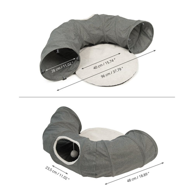 Catit Vesper Túnel con Cama Gris 68x97x28cm