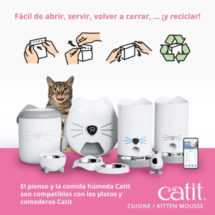 Catit Cuisine Kitten Mousse Pollo con Pavo, 90g