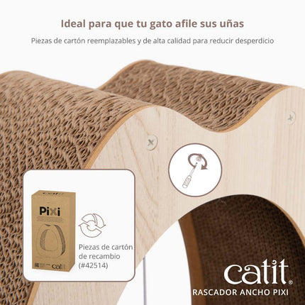 Catit PIXI Cartón Repuesto, Ancho