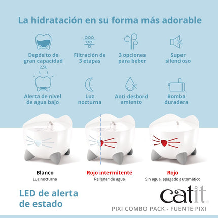 Catit Pixi Combo Kit, Blanco