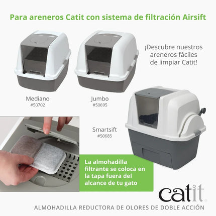 Catit AiRSiFT Filtro de Repuesto, 6uds