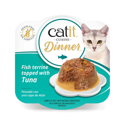 Catit Cuisine Dinner Pescado con Atún de 75g (Pack de 6 uds)