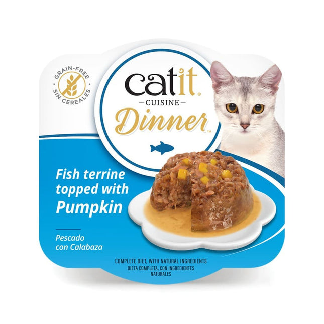 Catit Cuisine Dinner Pescado con Calabaza de 75g (Pack de 6 uds)