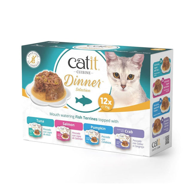 Catit Cuisine Dinner Pescado Variety Pack - 12x75g