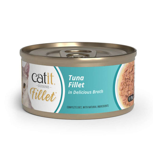 Catit Cuisine Fillet Atún en Caldo - 75g (Pack de 12 uds)