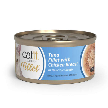 Catit Cuisine Fillet Atún con Pollo de 75g (Pack de 12 uds)