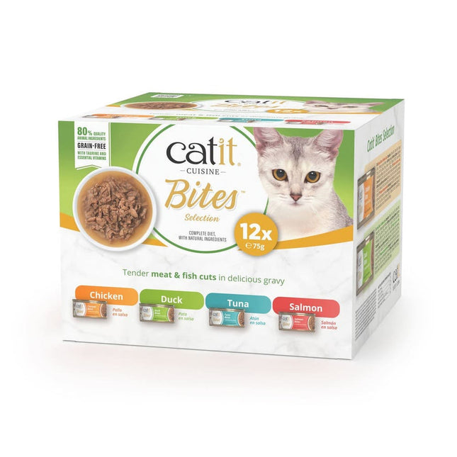 Catit Cuisine Bites Pack Variado - 12x75g