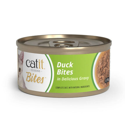 Catit Cuisine Bites de Pato de 75g (Pack de 12 uds)