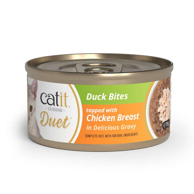 Catit Cuisine Duet Pato con Pollo de 75g (Pack de 10 uds)