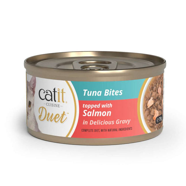 Catit Cuisine Duet Atún con Salmón de 75g (Pack de 10 uds)