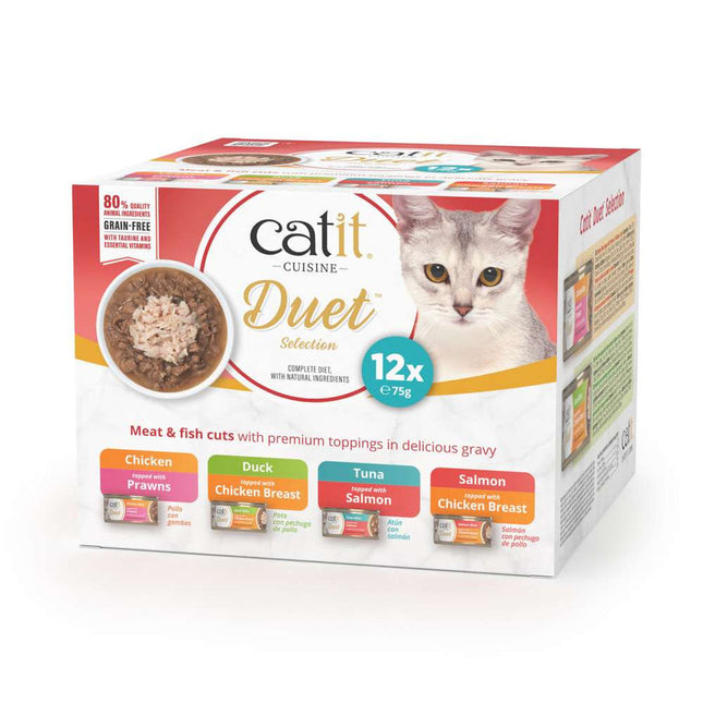 Catit Cuisine Duet Pack Variado - 12x75g