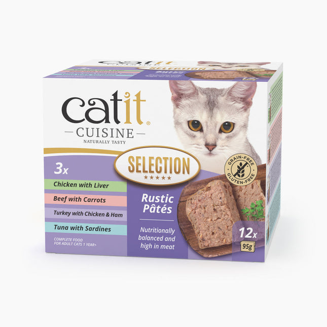 Catit Cuisine Selection Pato - Pack Variado de 12x95g