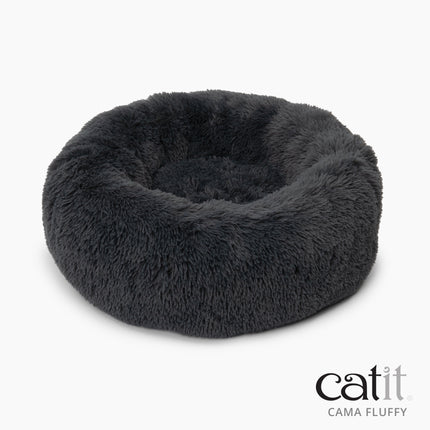Catit Cama Fluffy, Gris Oscuro