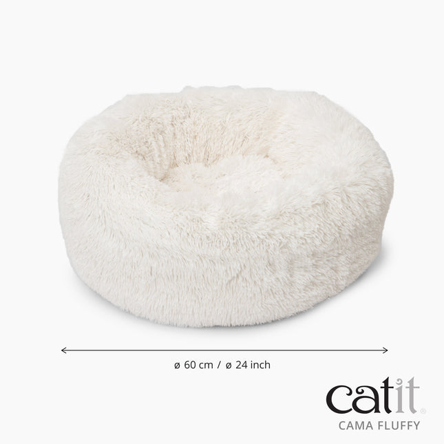 Catit Cama Fluffy, Blanca