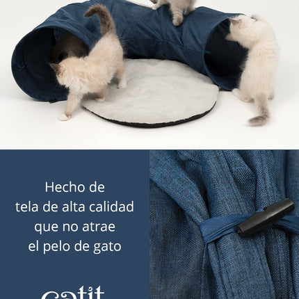 Catit Vesper Túnel con Cama Gris 68x97x28cm