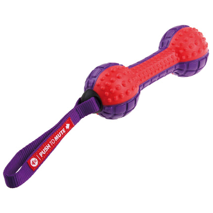 Juguete Push to Mute con forma de hueso de GIGWI 28 cm.
