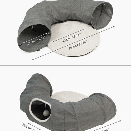 Catit Vesper Túnel con Cama Gris 68x97x28cm