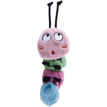 Juguete oruga con hierba gatera 100% orgánica GiGwi 13 cm.