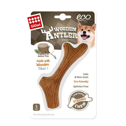 Juguete asta fibra de madera masticable GiGwi 14 cm.
