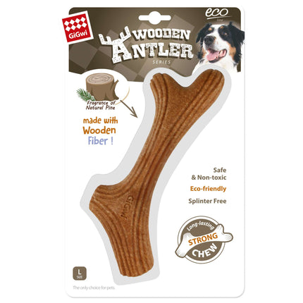 Juguete asta fibra de madera masticable GiGwi 23 cm.