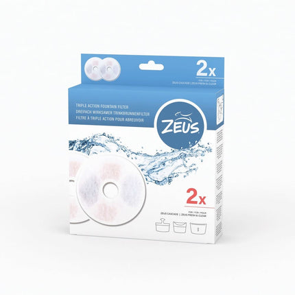 Zeus Filtro Triple Acción para Fuente, 2 uds