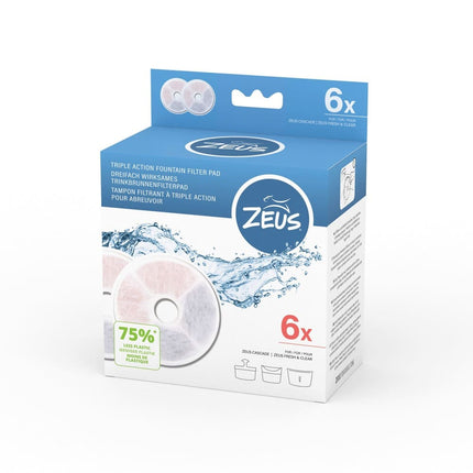 Zeus Filtro Triple Acción para Fuente, 2 uds