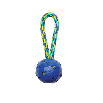 Zeus Fitness TPR Pelota y Cuerda Tug - 22cm