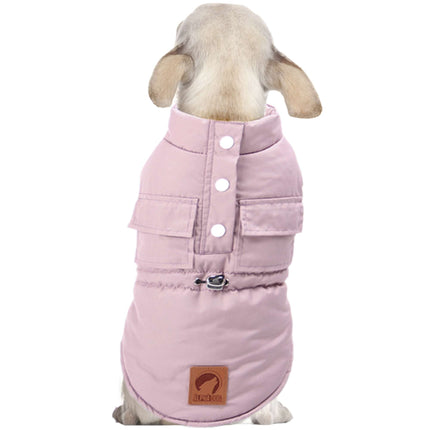Abrigo fruncido rosa de ALPHA DOG XXXL
