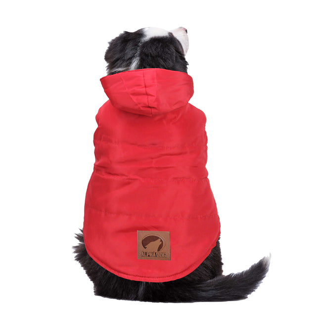 Anorak con capucha rojo de ALPHA DOG XL