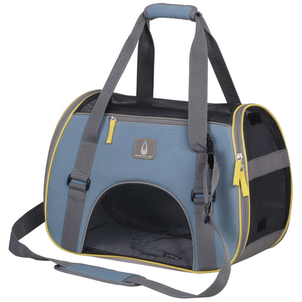 Bolso trasportín ALOR celeste ZU&LU 40 cm.