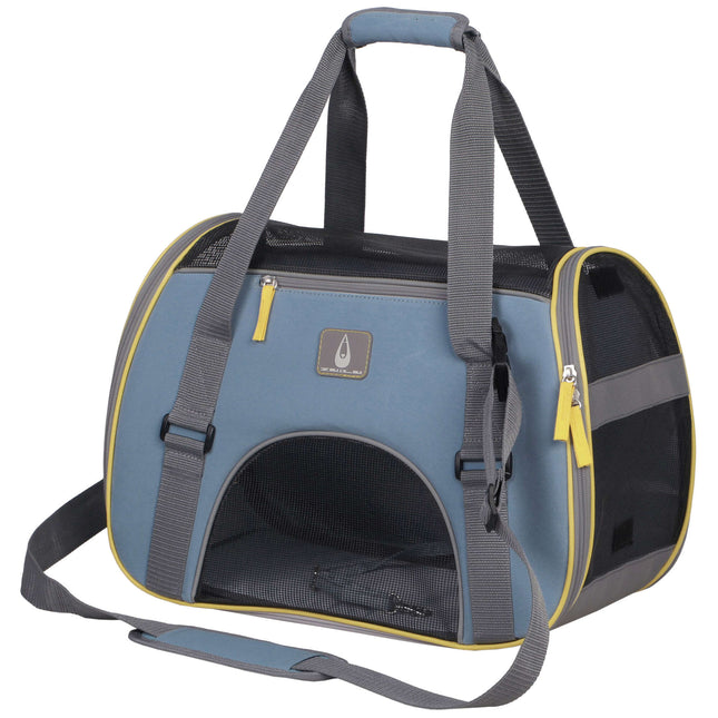 Bolso trasportín ALOR celeste ZU&LU 40 cm.