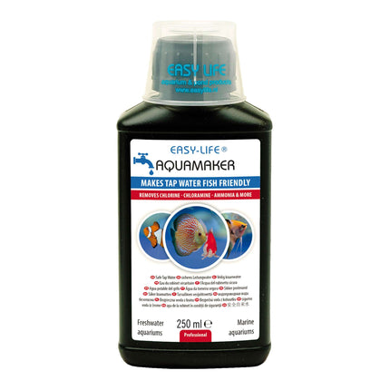 Anticloro, cloramina y amoníaco: AQUAMAKER de EASY-LIFE de 250 ml.
