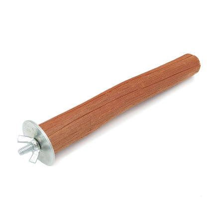Juguete percha de madera para pájaros 20 cm.