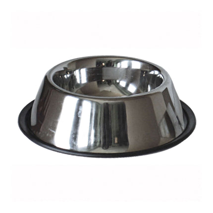 Comedero de acero inoxidable antideslizante 18 cm.