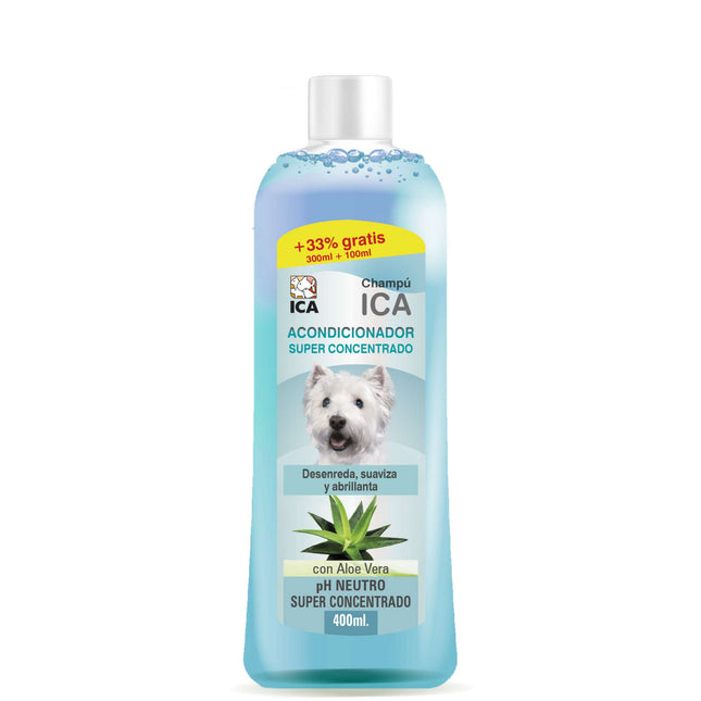 Champú acondicionador con Aloe Vera para perros PetSan de 400 ml