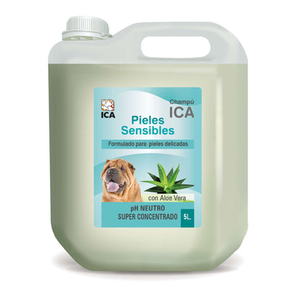 Champú para pieles sensibles con Aloe Vera para perros PetSan de 5 litros