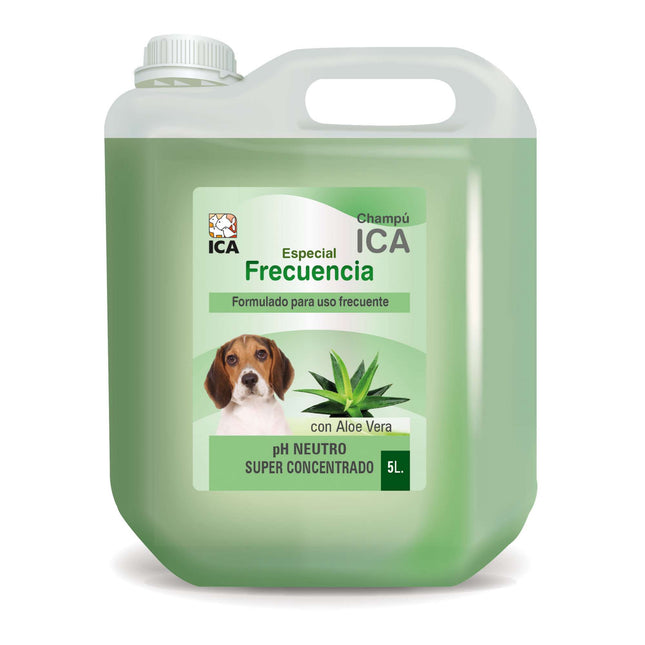 Champú frecuencia con Aloe Vera para perros PetSan de 5 litros