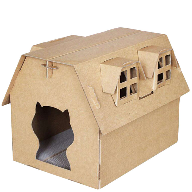 Rascador de cartón chalet CATOPIA 54 cm.