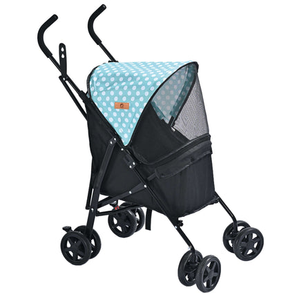 Carrito de paseo para mascotas ALPHA DOG celeste