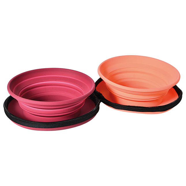 Comedero bebedero plegable doble con estuche Premier DOG