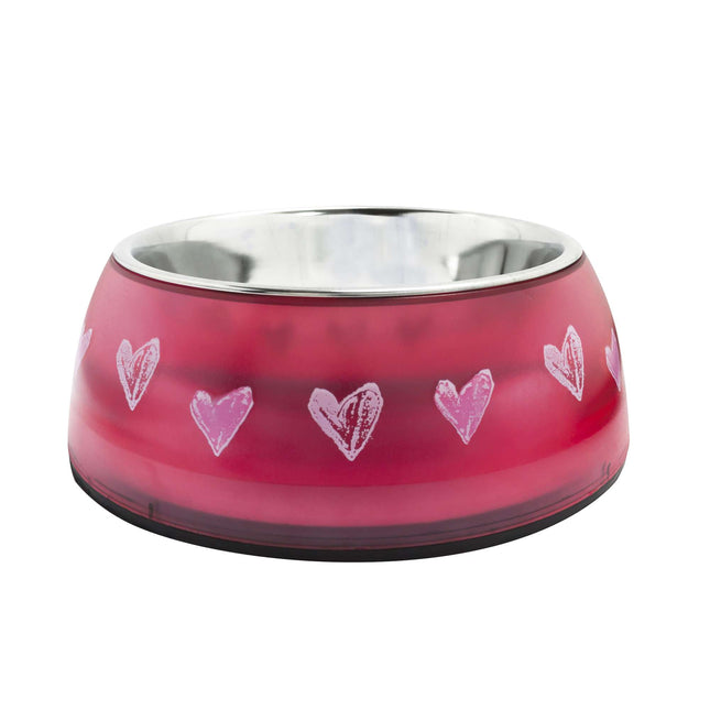 Comedero de acero inoxidable Rojo Copper 11 cm.