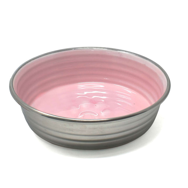 Comedero antideslizante interior rosa 12 cm.
