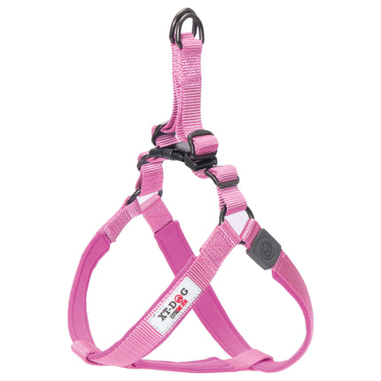 Arnés nylon + neopreno XT-DOG rosa S