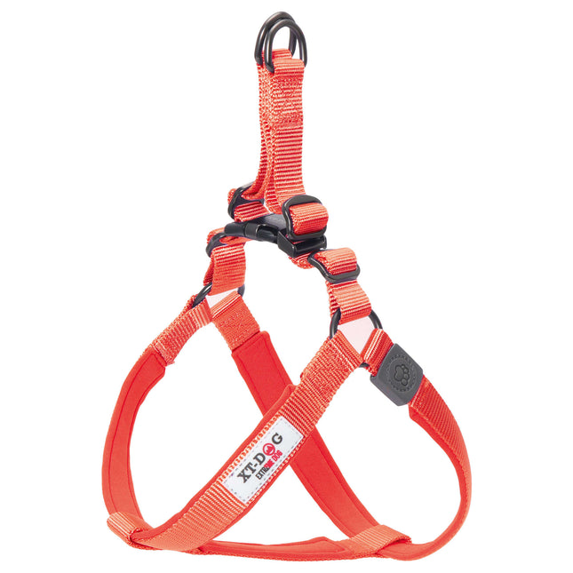 Arnés nylon + neopreno XT-DOG rojo L