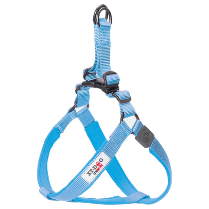 Arnés nylon + neopreno XT-DOG azul M