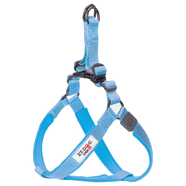 Arnés nylon + neopreno XT-DOG azul L