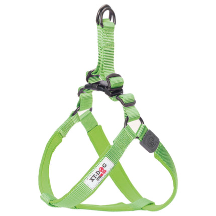 Arnés nylon + neopreno XT-DOG verde M