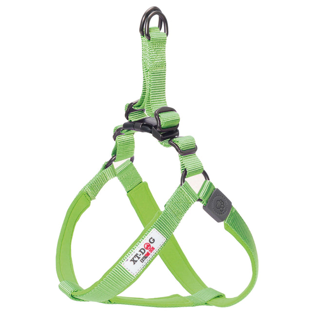 Arnés nylon + neopreno XT-DOG verde M